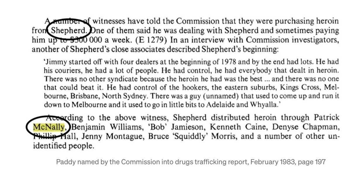 McNally drugs trafficking report  - Denis McKenna Boxing Story